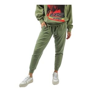 La Detresse Olive Green Sweatpants